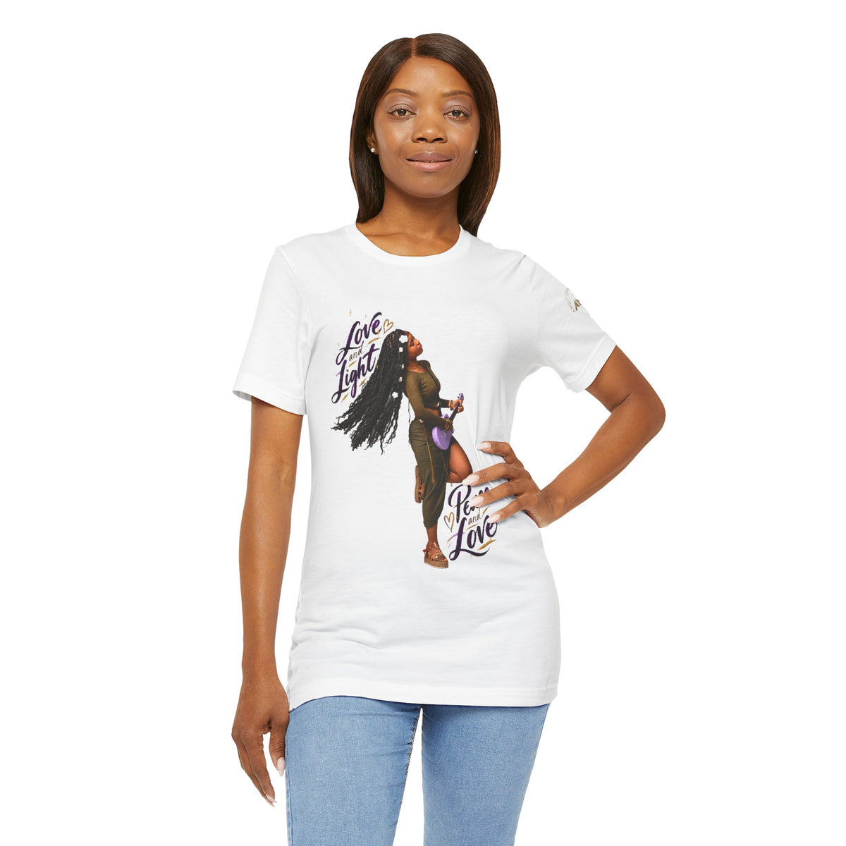 ENACENSE Love and Light, Peace and Love Tee