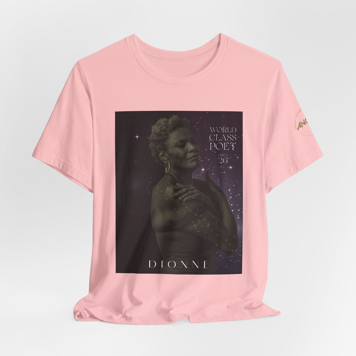 Dionne Classic Soul Portrait Tee — 'World Class Poet' Graphic T-Shirt