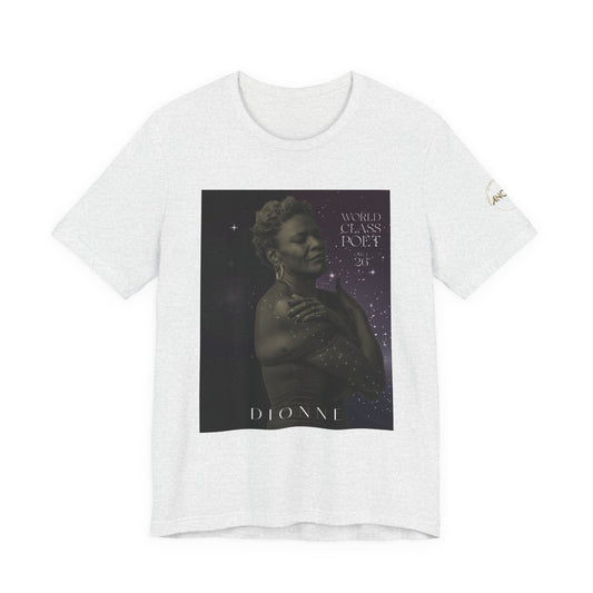 Dionne Classic Soul Portrait Tee — 'World Class Poet' Graphic T-Shirt