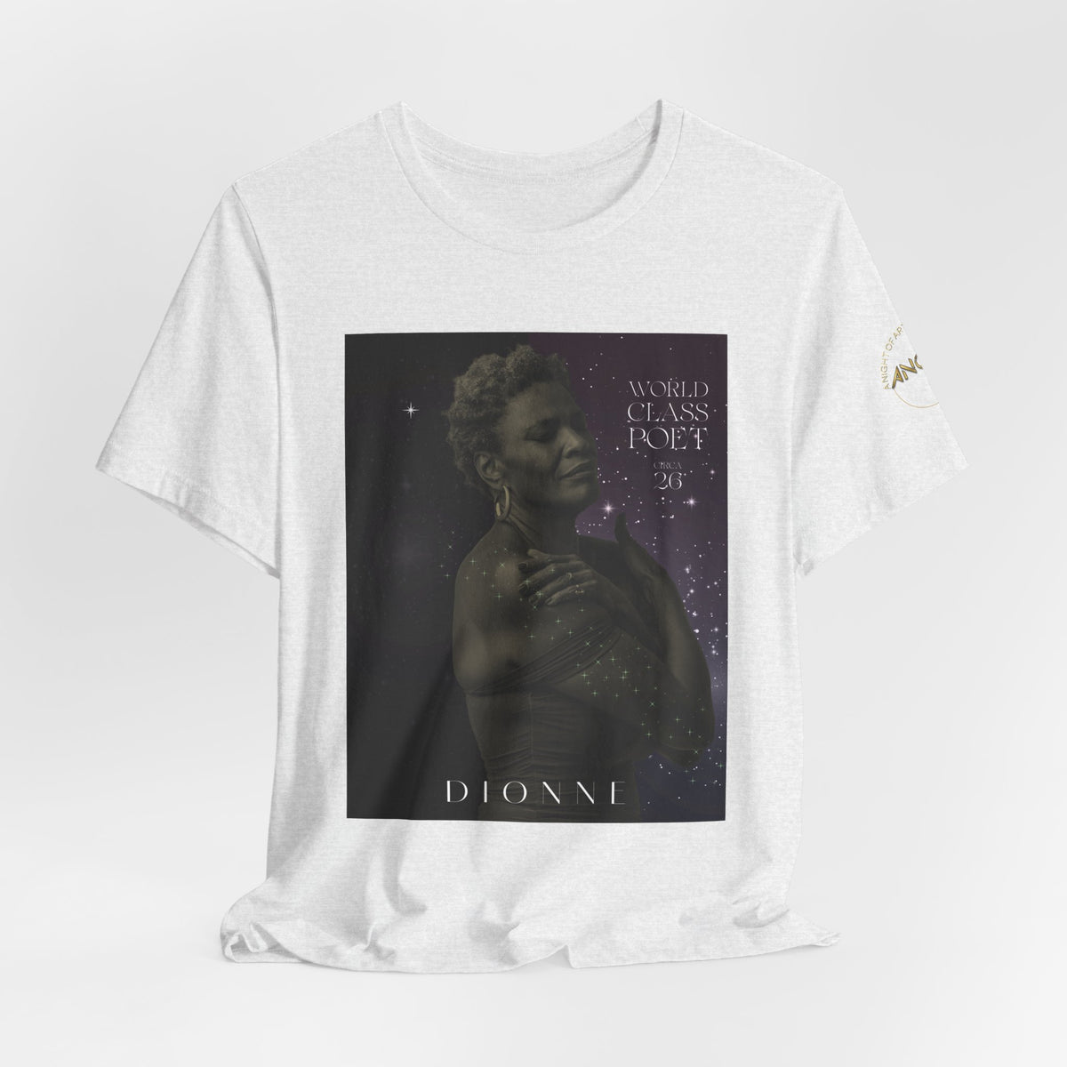 Dionne Classic Soul Portrait Tee — 'World Class Poet' Graphic T-Shirt