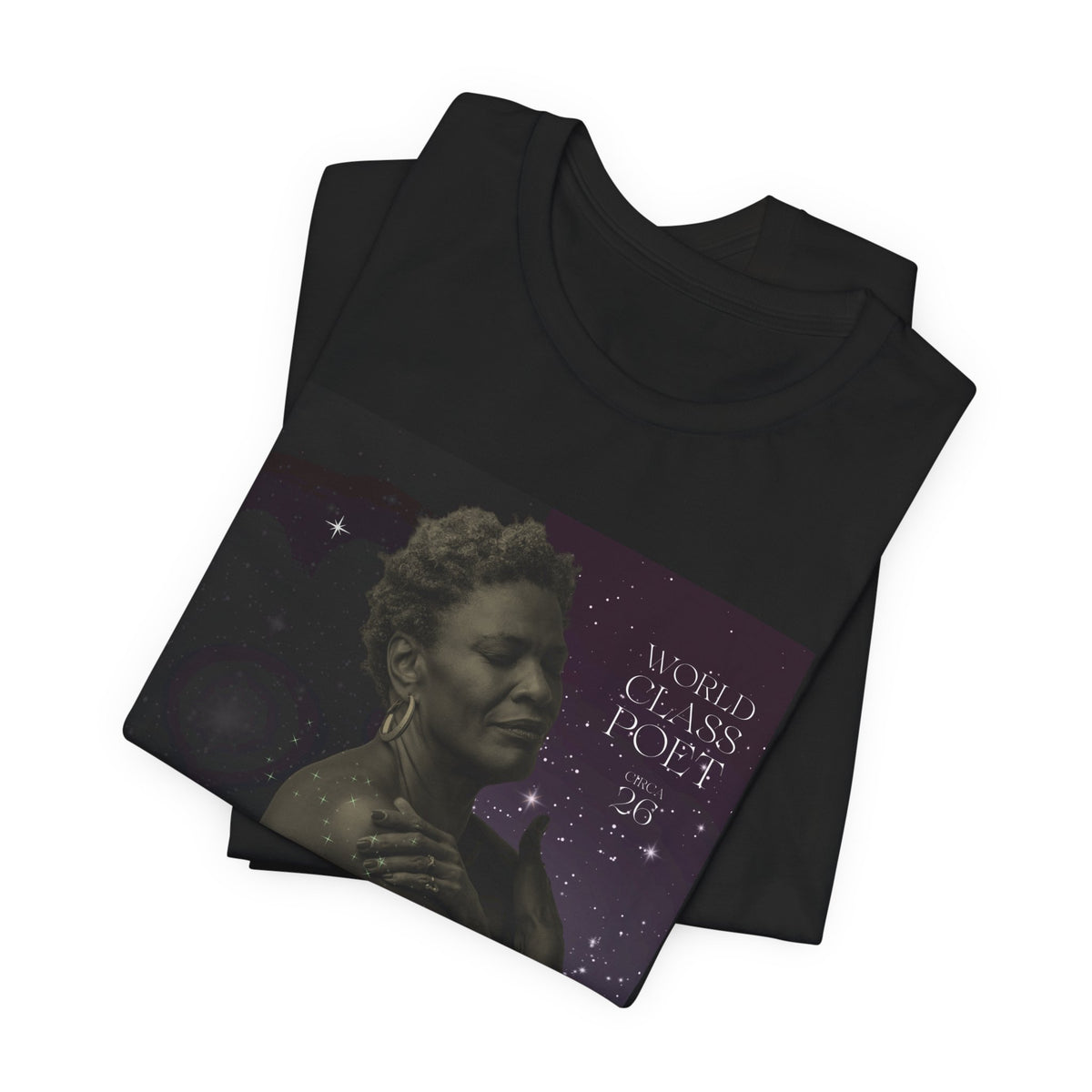 Dionne Classic Soul Portrait Tee — 'World Class Poet' Graphic T-Shirt