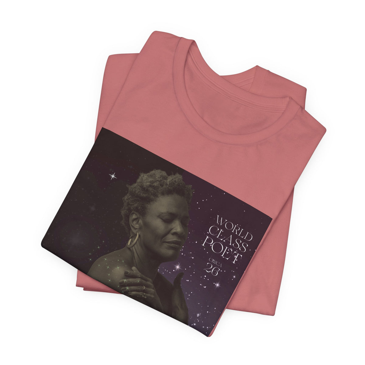 Dionne Classic Soul Portrait Tee — 'World Class Poet' Graphic T-Shirt