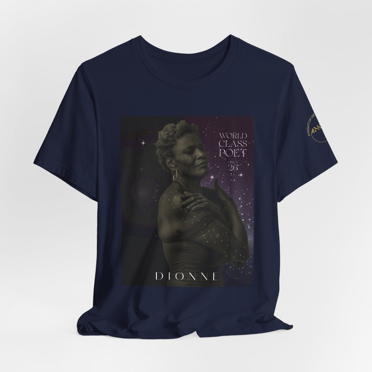 Dionne Classic Soul Portrait Tee — 'World Class Poet' Graphic T-Shirt