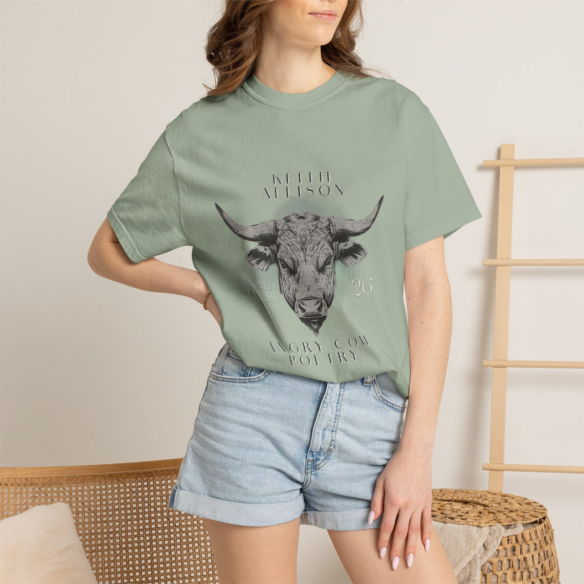 Angry Cow Poetry T-shirt