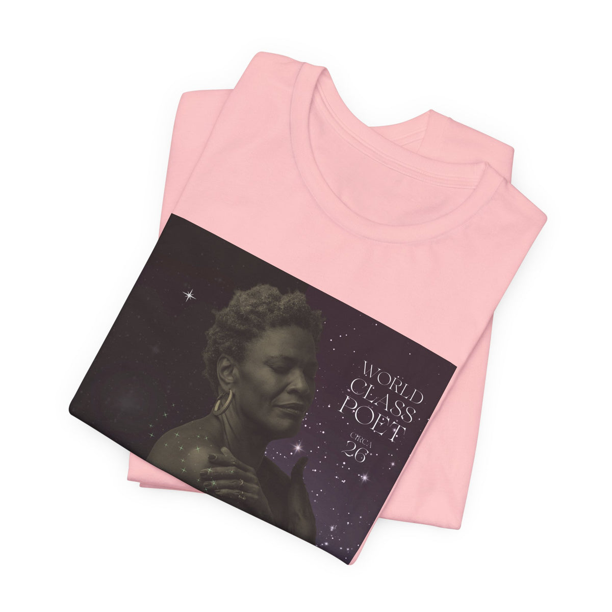 Dionne Classic Soul Portrait Tee — 'World Class Poet' Graphic T-Shirt