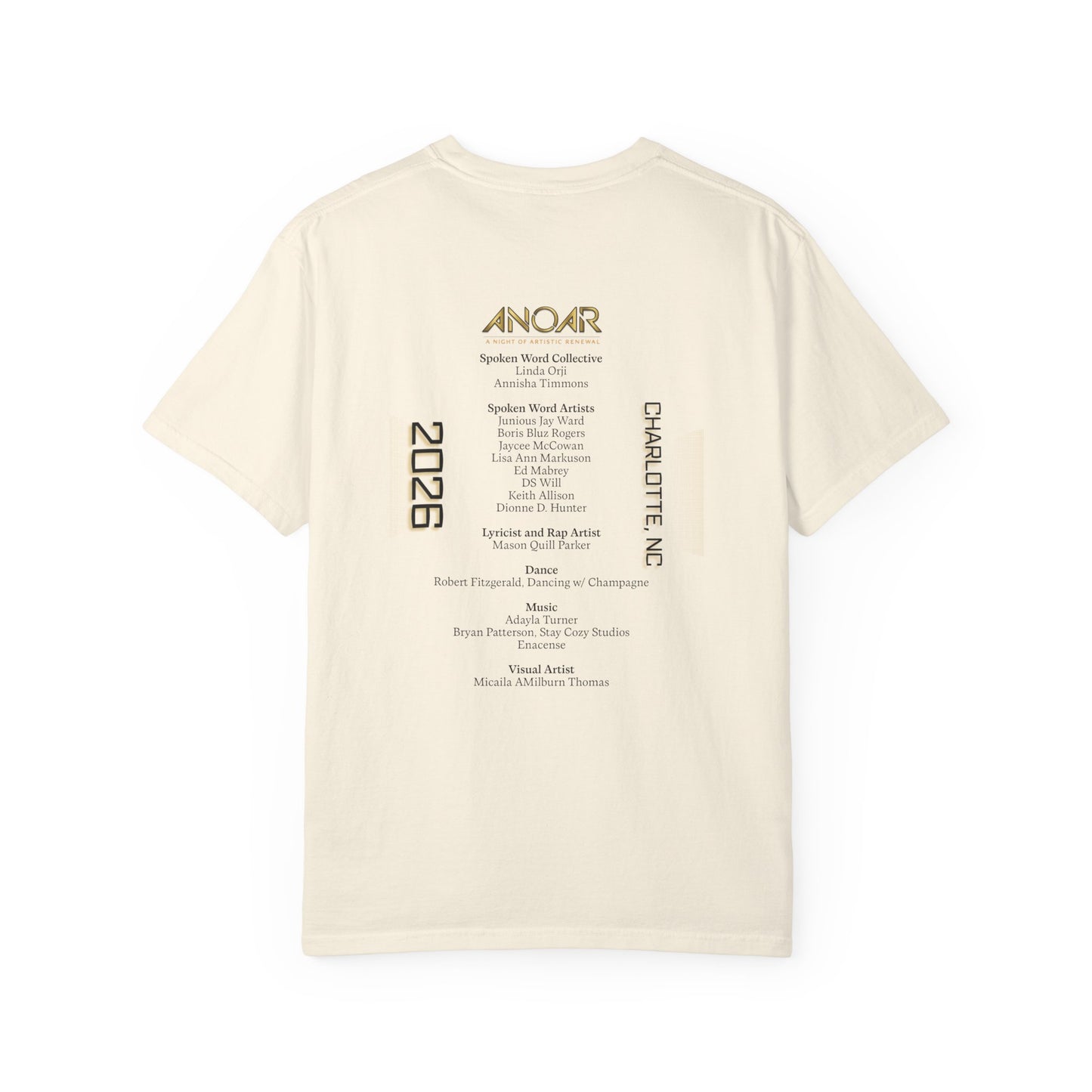 Mason Portrait T‑Shirt — Vintage Garment‑Dyed Graphic Tee