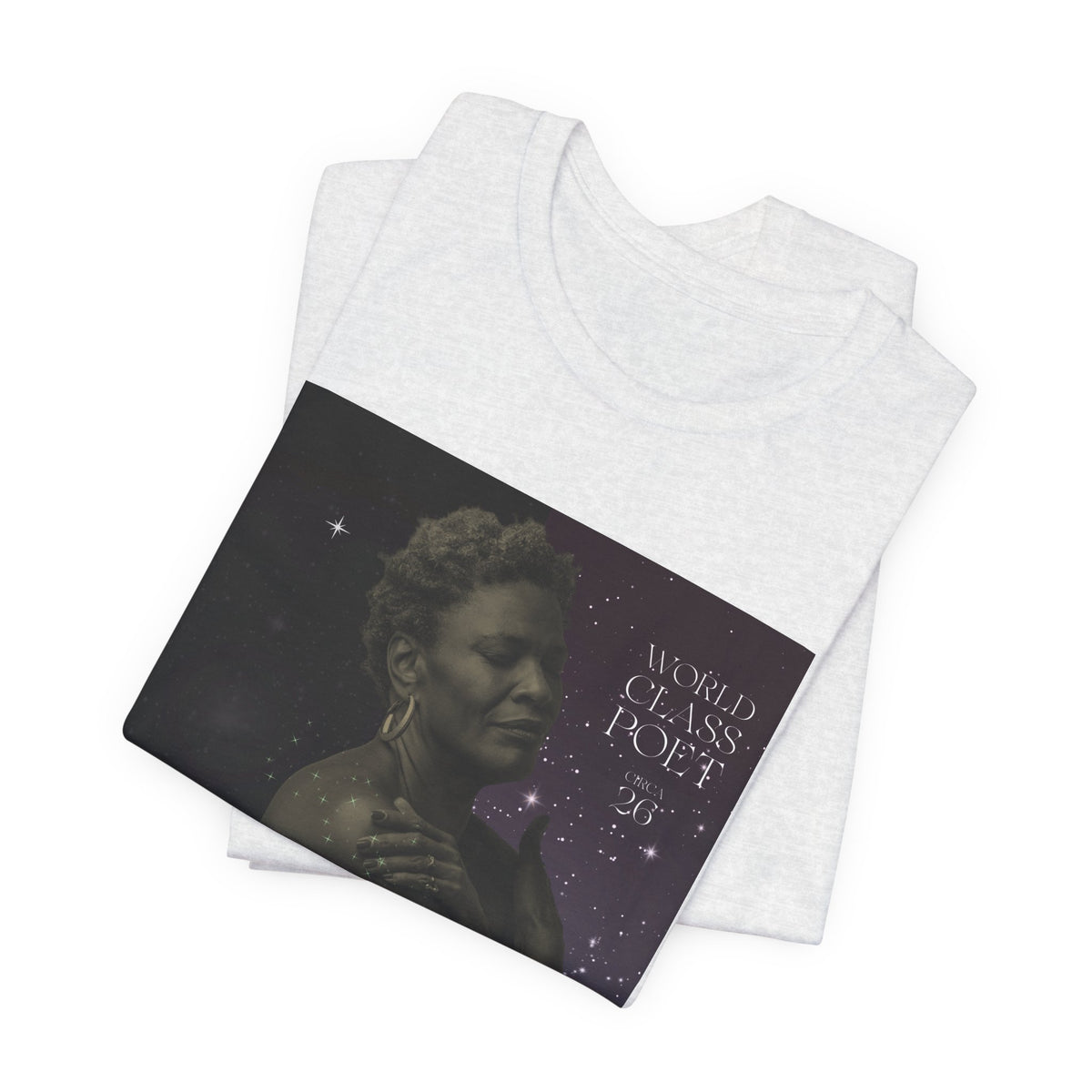 Dionne Classic Soul Portrait Tee — 'World Class Poet' Graphic T-Shirt