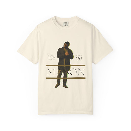 Mason Portrait T‑Shirt — Vintage Garment‑Dyed Graphic Tee