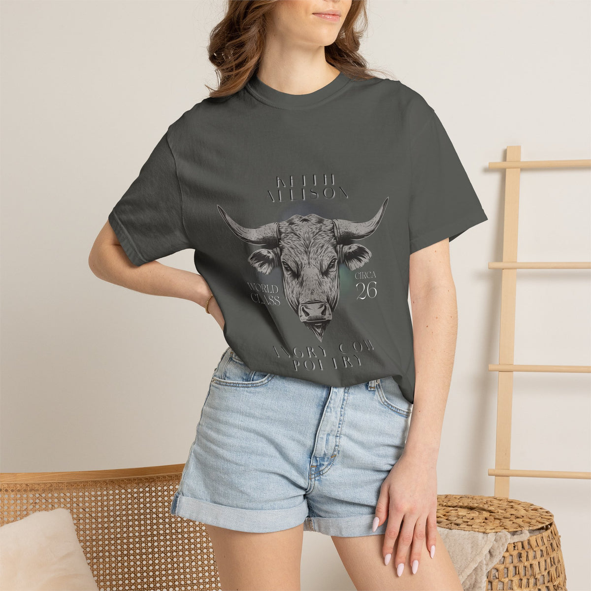 Angry Cow Poetry T-shirt