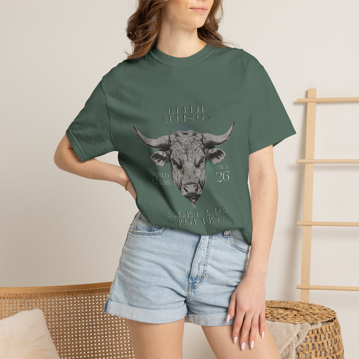 Angry Cow Poetry T-shirt