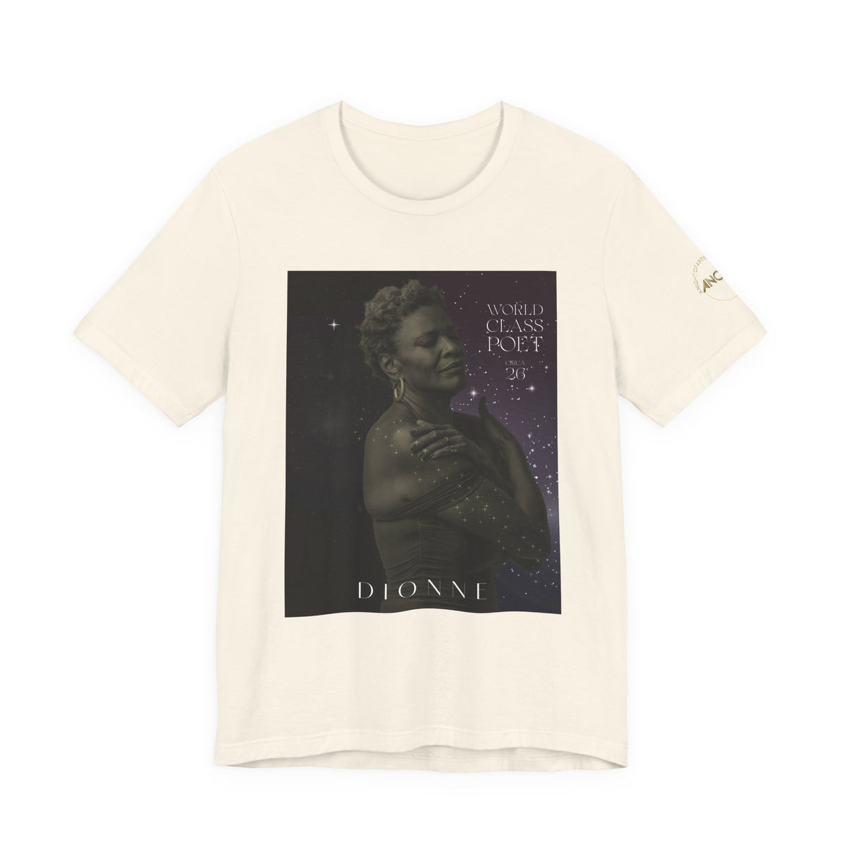 Dionne Classic Soul Portrait Tee — 'World Class Poet' Graphic T-Shirt