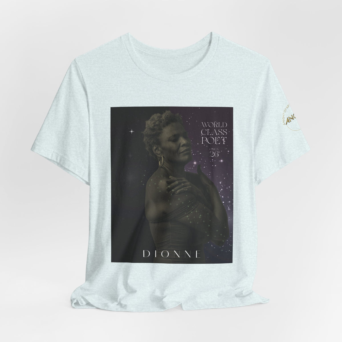 Dionne Classic Soul Portrait Tee — 'World Class Poet' Graphic T-Shirt