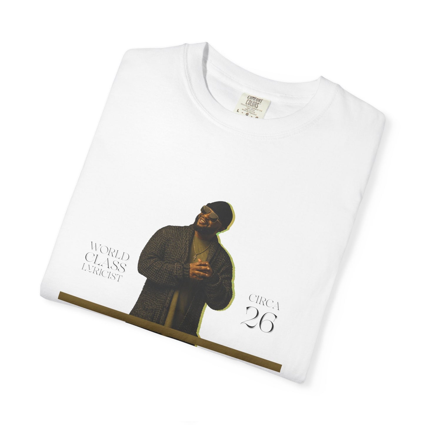 Mason Portrait T‑Shirt — Vintage Garment‑Dyed Graphic Tee