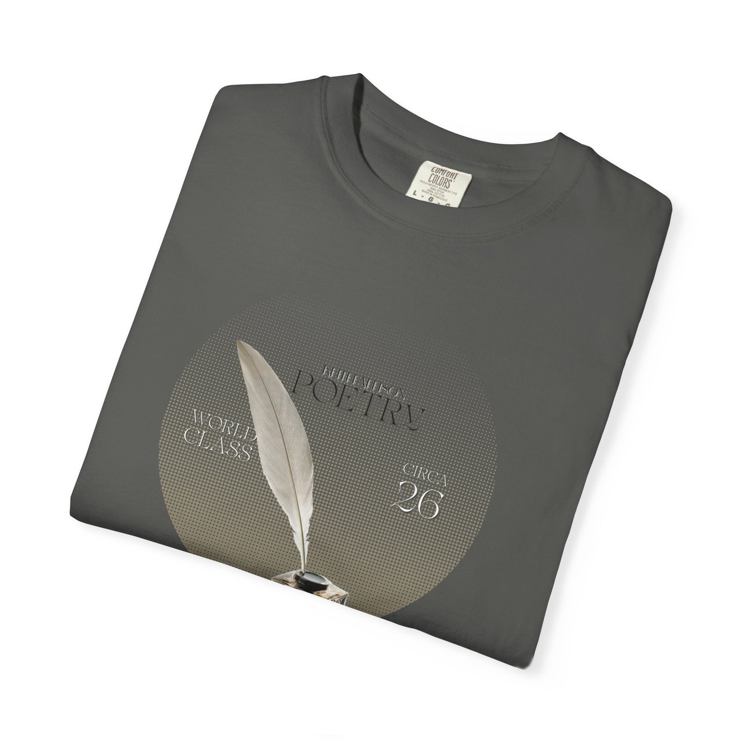 Pensive Poet T-Shirt — Vintage Circle Portrait Tee