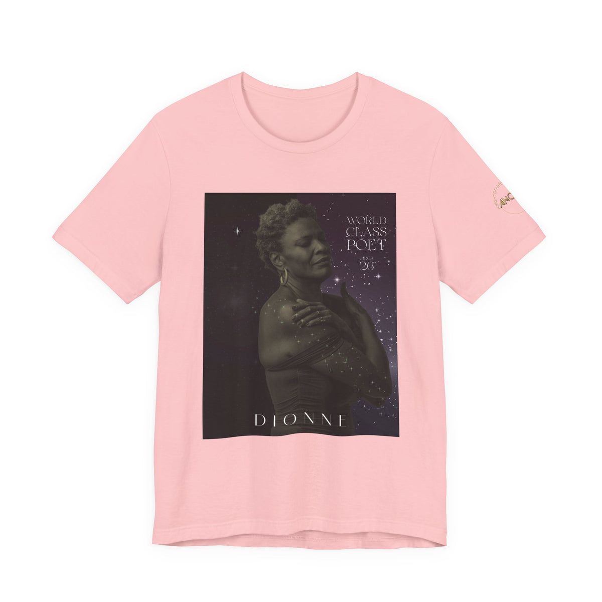 Dionne Classic Soul Portrait Tee — 'World Class Poet' Graphic T-Shirt