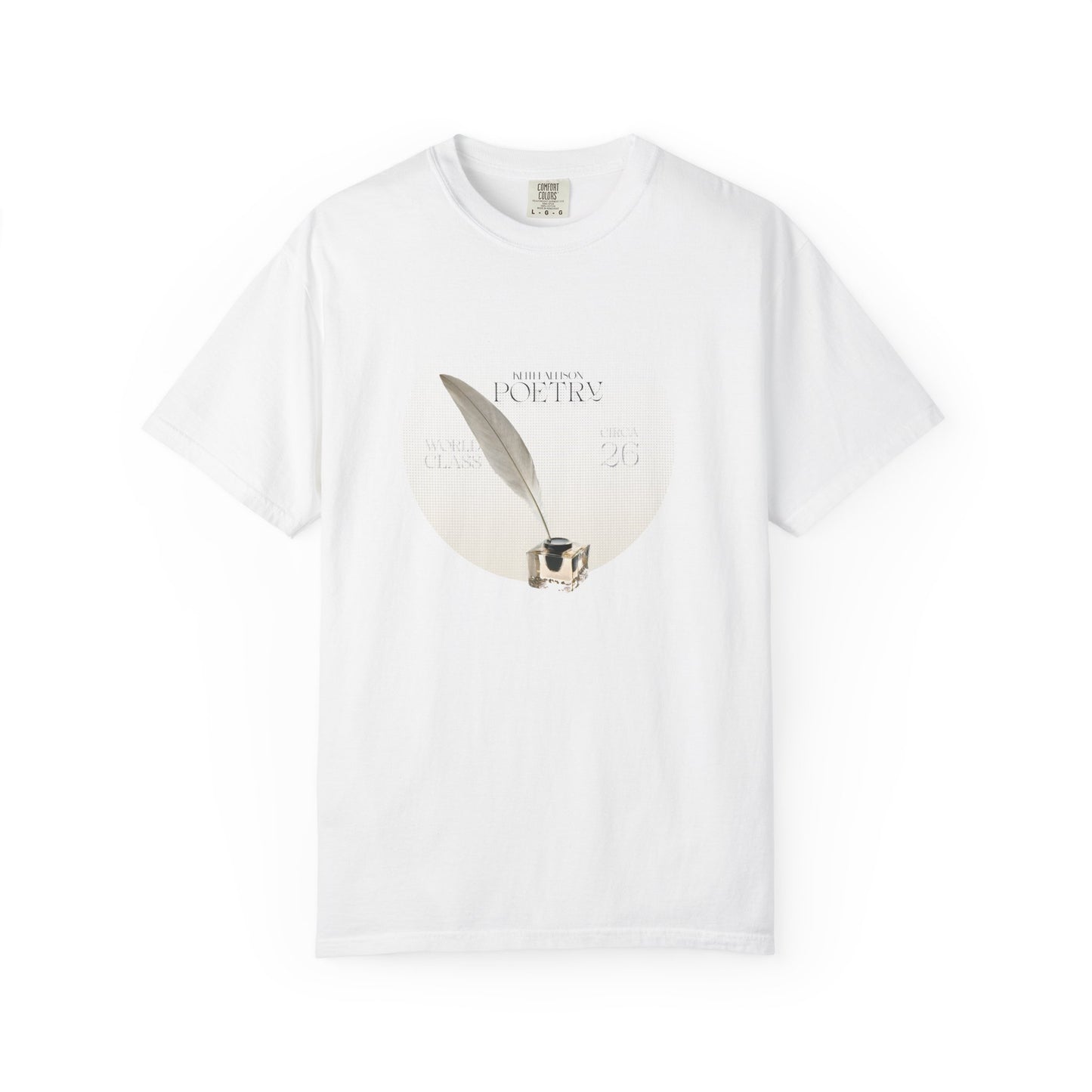 Pensive Poet T-Shirt — Vintage Circle Portrait Tee