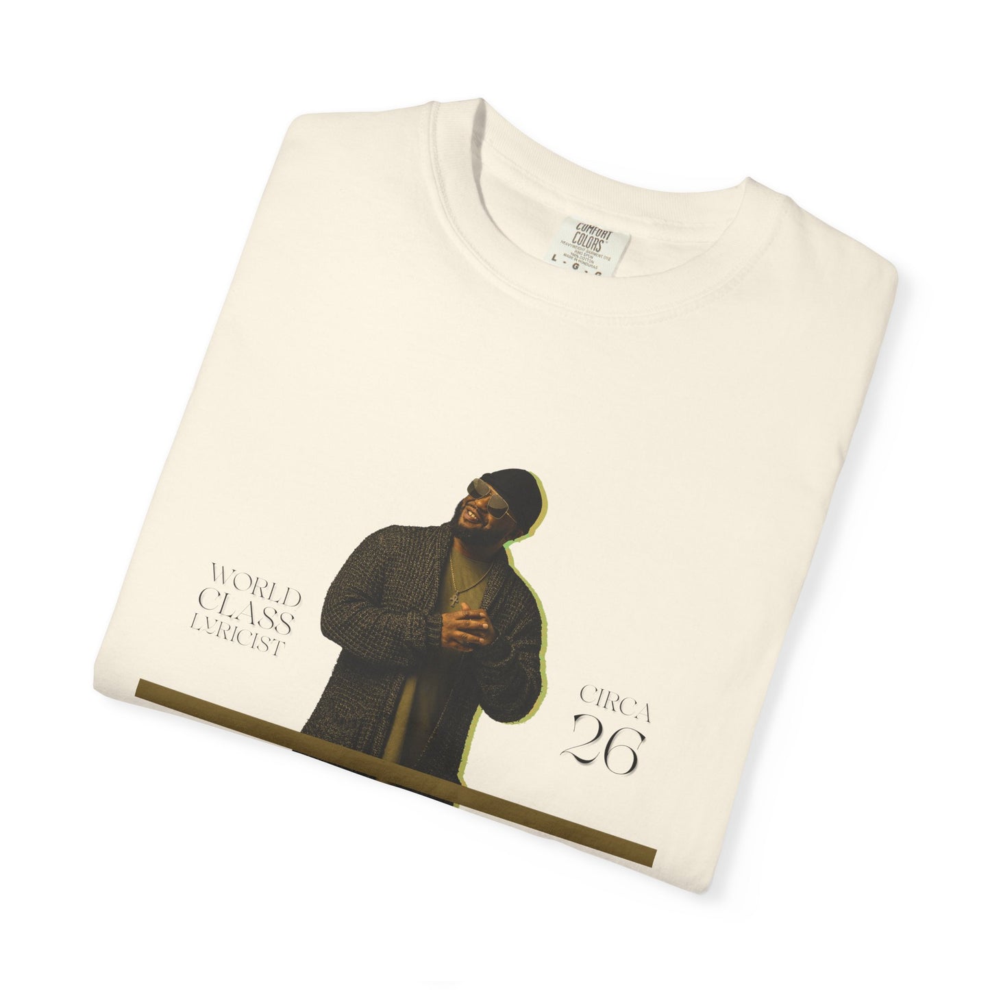 Mason Portrait T‑Shirt — Vintage Garment‑Dyed Graphic Tee