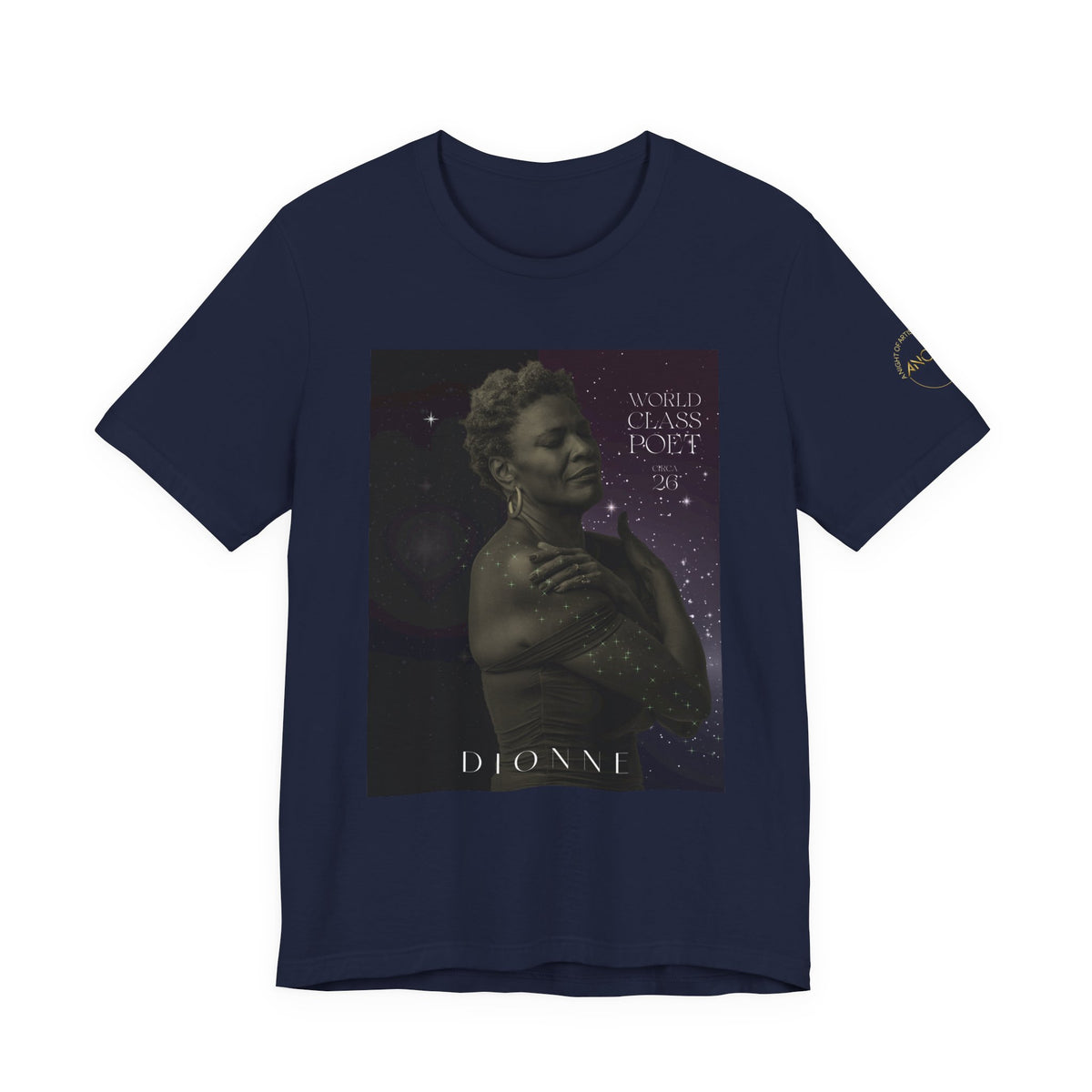 Dionne Classic Soul Portrait Tee — 'World Class Poet' Graphic T-Shirt