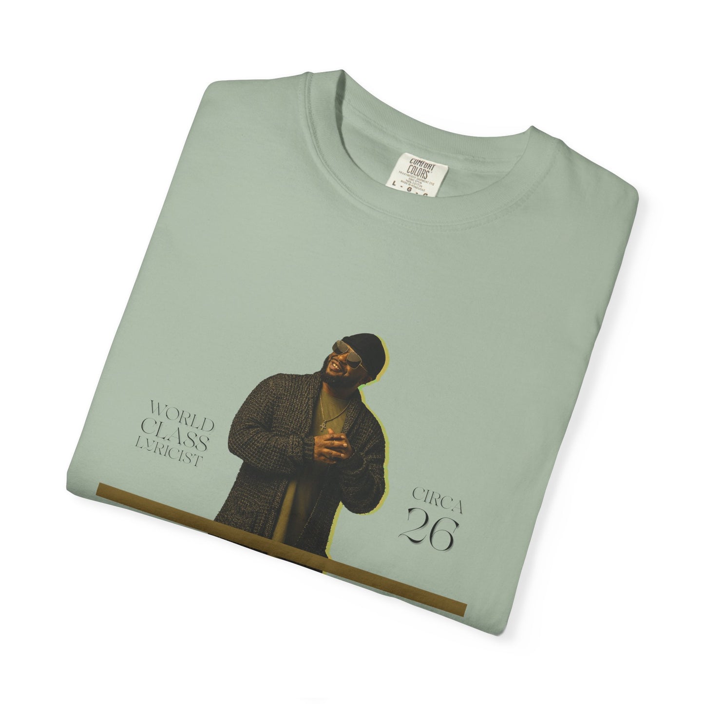 Mason Portrait T‑Shirt — Vintage Garment‑Dyed Graphic Tee