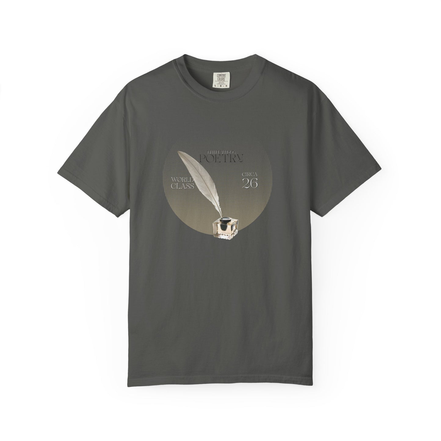 Pensive Poet T-Shirt — Vintage Circle Portrait Tee