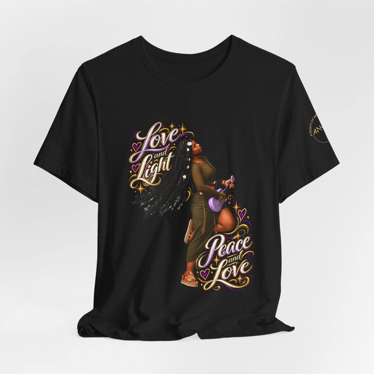 ENACENSE Love and Light, Peace and Love Tee