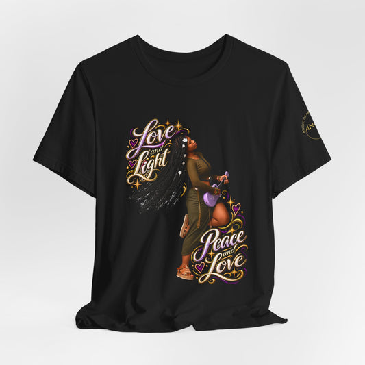 ENACENSE Love and Light, Peace and Love Tee