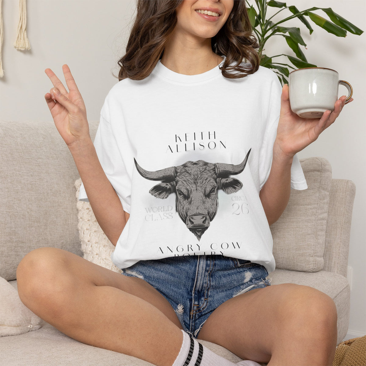 Angry Cow Poetry T-shirt