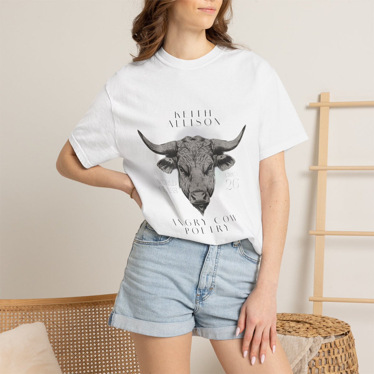 Angry Cow Poetry T-shirt