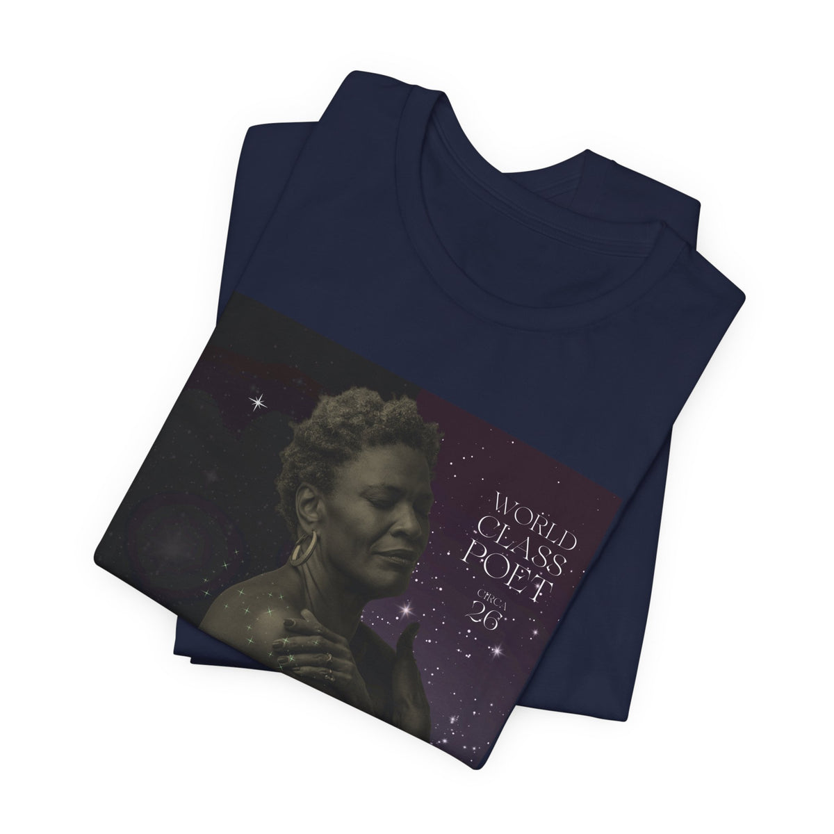 Dionne Classic Soul Portrait Tee — 'World Class Poet' Graphic T-Shirt