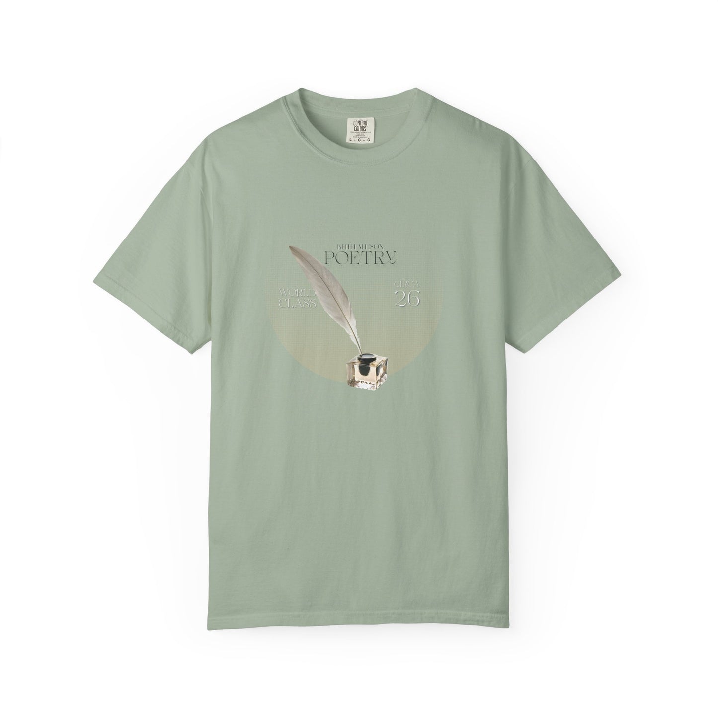 Pensive Poet T-Shirt — Vintage Circle Portrait Tee