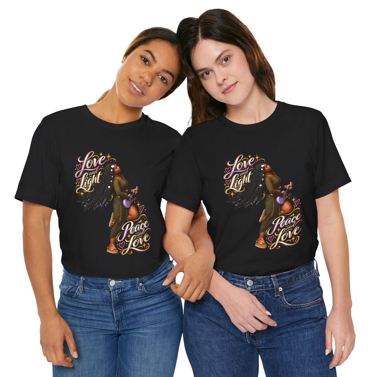 ENACENSE Love and Light, Peace and Love Tee