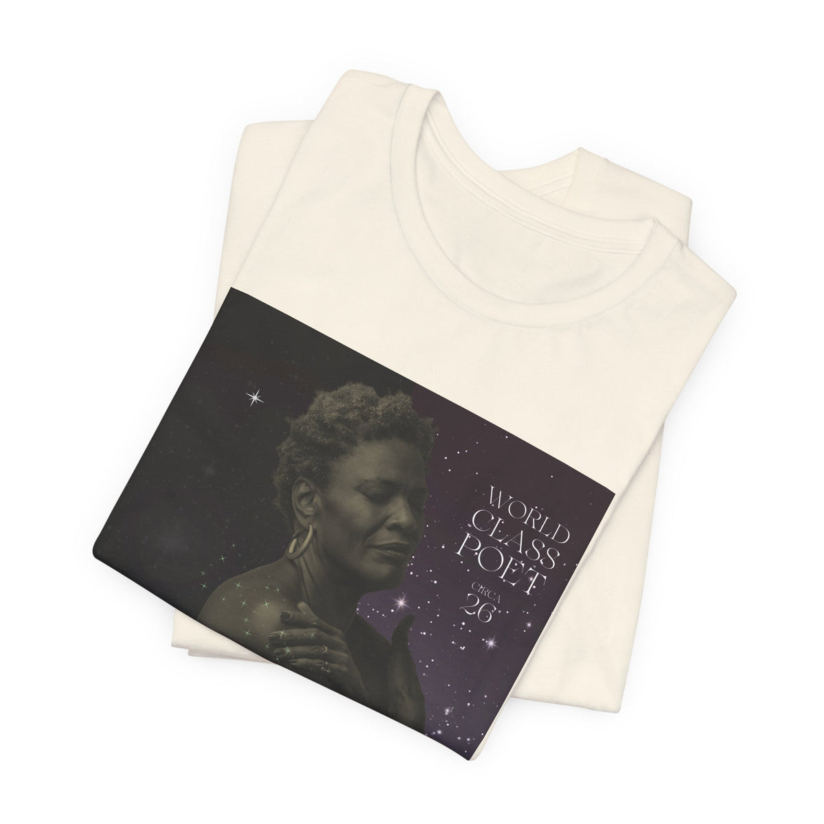 Dionne Classic Soul Portrait Tee — 'World Class Poet' Graphic T-Shirt