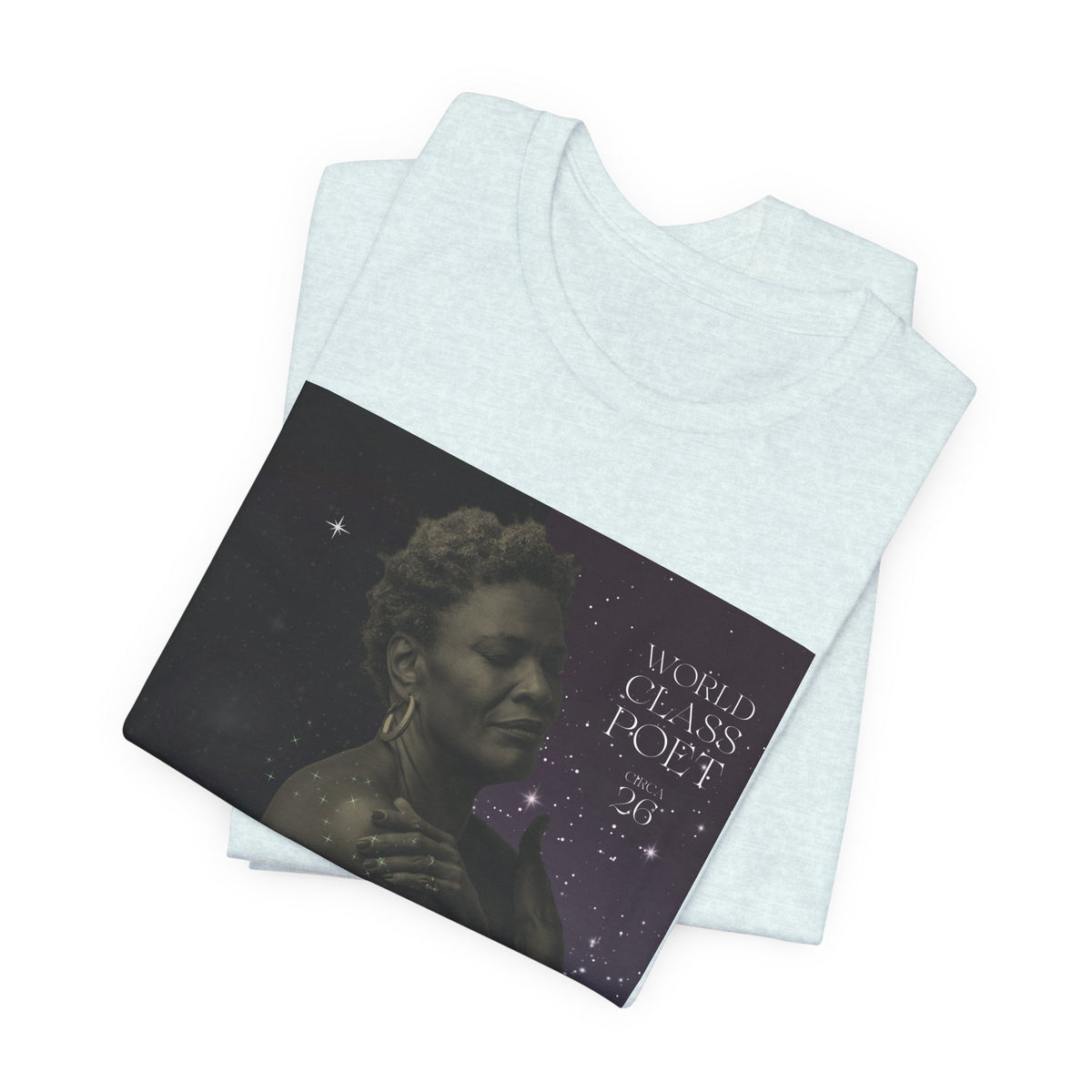 Dionne Classic Soul Portrait Tee — 'World Class Poet' Graphic T-Shirt