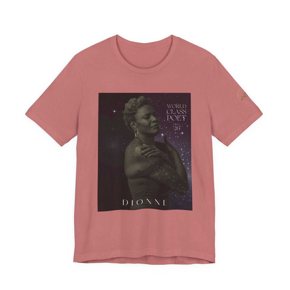 Dionne Classic Soul Portrait Tee — 'World Class Poet' Graphic T-Shirt